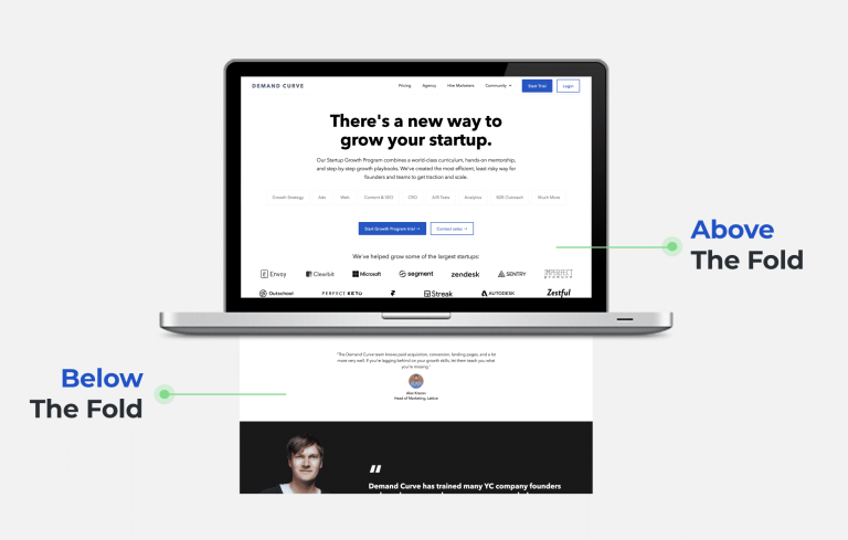 Above the Fold, web
