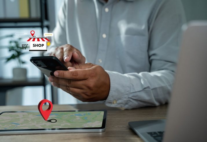 local-seo-store-locator-smartphone-tablet-map-with-red-pin-shop-icon-shows-nearby-search-gps-navigation-mobile-shopper-journey-business-search-gps